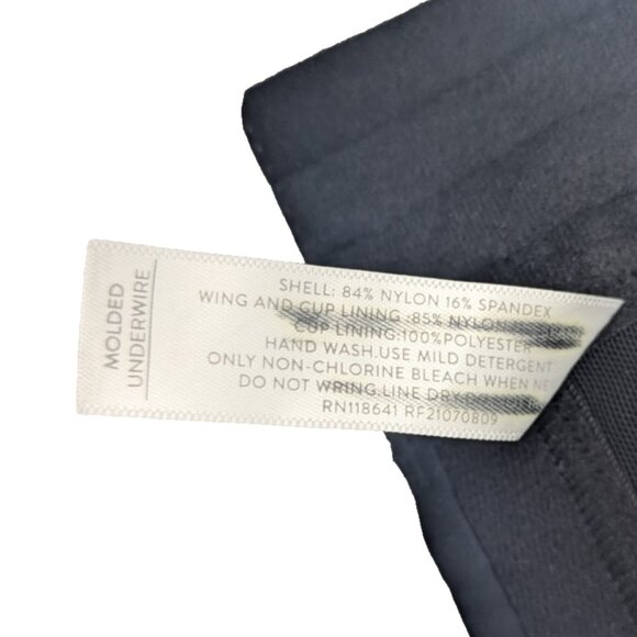 Liv Active Womens Sports Bra Black Yellow Colorblock Molded Underwire 44C - Picture 9 of 9